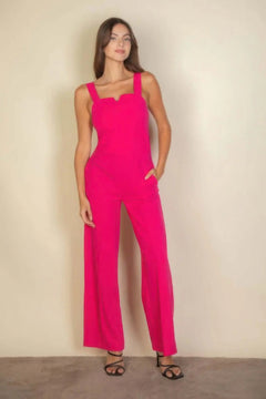 Notched neck cami jumpsuit Bargain Buzz