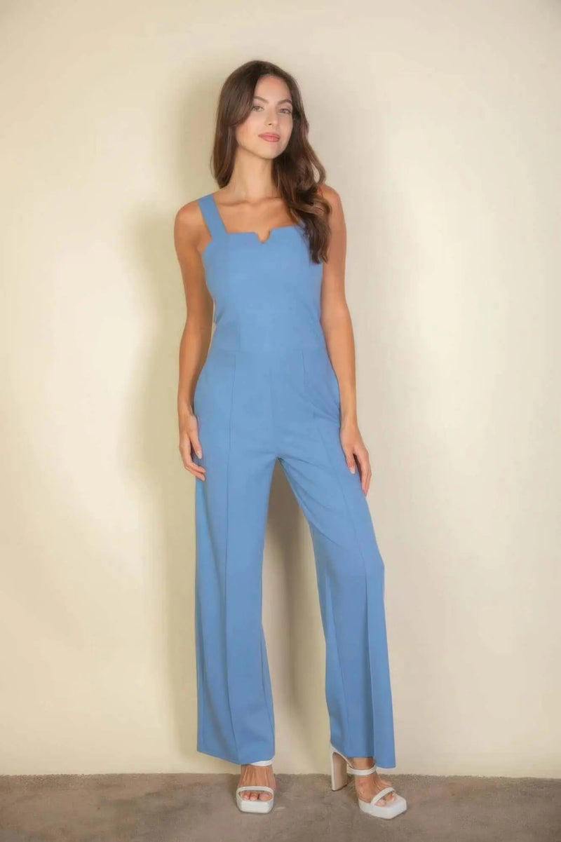 Notched neck cami jumpsuit Bargain Buzz