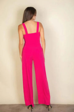 Notched neck cami jumpsuit Bargain Buzz