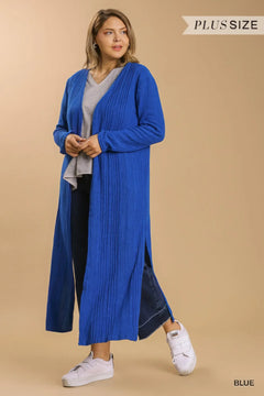 Open Front Long Body Cardigan ccwholesaleclothing