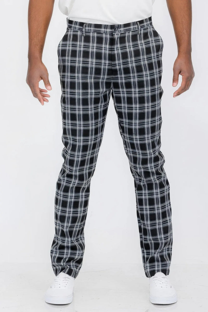 Plaid Trouser Pants ccwholesaleclothing