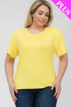 Plus Size Basic Short Sleeve T-shirt Bargain Buzz