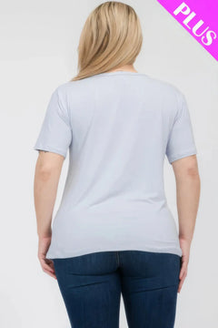 Plus Size Basic Short Sleeve T-shirt Bargain Buzz