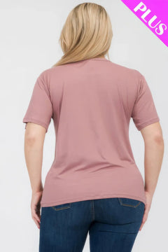 Plus Size Basic Short Sleeve T-shirt Bargain Buzz