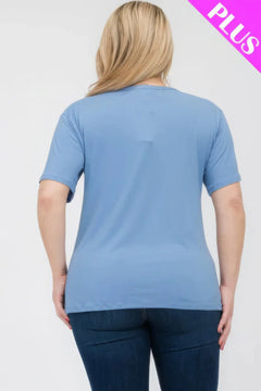 Plus Size Basic Short Sleeve T-shirt Bargain Buzz