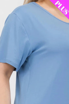 Plus Size Basic Short Sleeve T-shirt Bargain Buzz