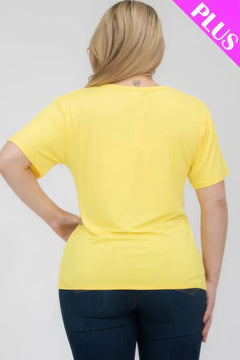 Plus Size Basic Short Sleeve T-shirt Bargain Buzz