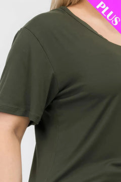 Plus Size Basic Short Sleeve T-shirt Bargain Buzz