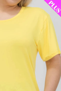 Plus Size Basic Short Sleeve T-shirt Bargain Buzz