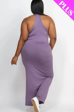 Plus Size Racer Back Maxi Dress ccwholesaleclothing