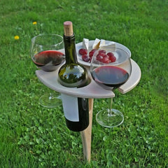 Portable Wine Table For Outdoor Picnics Bargain Buzz