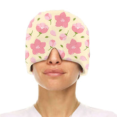 Printed Gel Ice Cap for Migraine Relief – Cold Therapy Head Wrap & Ice Pack Mask Bargain Buzz