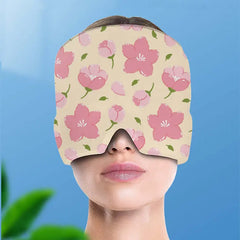 Printed Gel Ice Cap for Migraine Relief – Cold Therapy Head Wrap & Ice Pack Mask Bargain Buzz