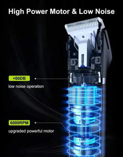 Professional Hair Trimmer for Men and Women - Electric Body Groomer wi