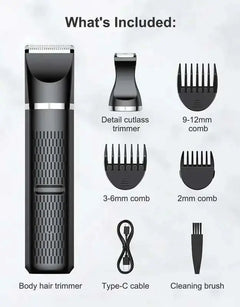 Professional Hair Trimmer for Men and Women - Electric Body Groomer wi