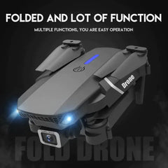 2023 New RC Drone With 4K HD Dual Camera WiFi FPV Foldable Quadcopter +4 Battery Bargain Buzz