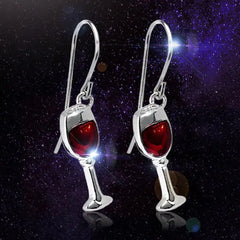 Red Wine Goblets Stud Earrings Bargain Buzz