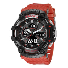 SMAEL 8079 Dual-Time Waterproof Watch - Durable, Multifunctional, 50m