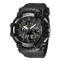 SMAEL 8079 Dual-Time Waterproof Watch - Durable, Multifunctional, 50m