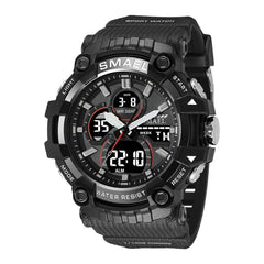 SMAEL 8079 Dual-Time Waterproof Watch - Durable, Multifunctional, 50m