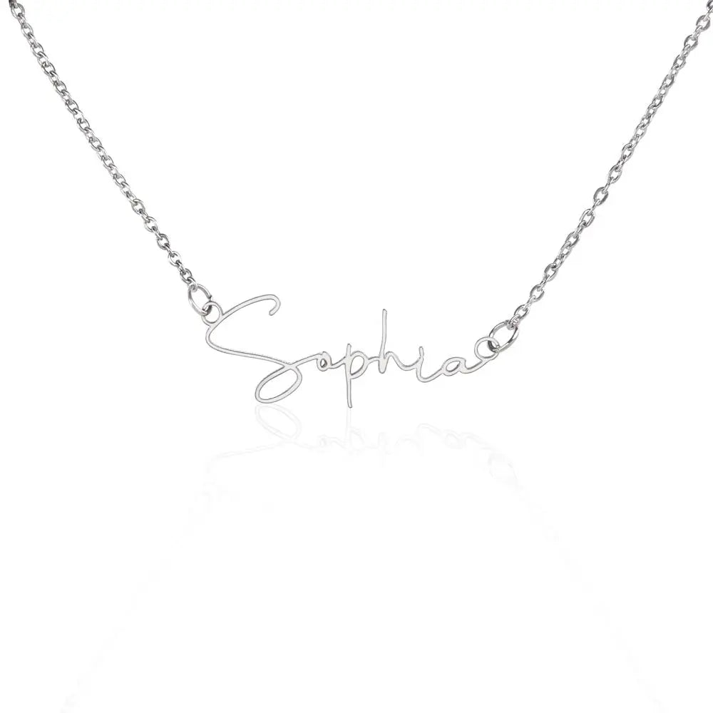 Say It with Style: The Signature Name Necklace That Will Become Their 