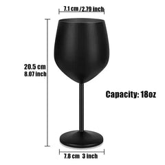 Stainless Steel Wine Glasses with Black Plating Bargain Buzz