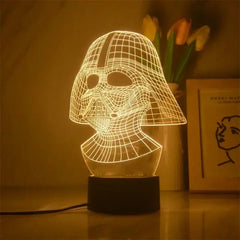 Star Wars 3D Night Light – Nine Designs including Baby Yoda | Warm Whi