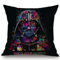 Cartoon Star Wars Colorful White Trooper Linen Sofa Throw Pillowcase Home Decor Cushion Cover 45X45Cm Fundas De Cojin