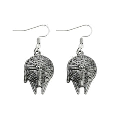 Star Wars Ring Millennium Falcon Metal Alloy Pendant Earrings 