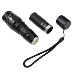 Super-Bright 90000LM LED Tactical Flashlight 5 Modes Zoomable Torch Searchlight Bargain Buzz