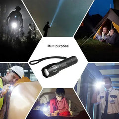 Super-Bright 90000LM LED Tactical Flashlight 5 Modes Zoomable Torch Searchlight Bargain Buzz