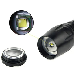 Super-Bright 90000LM LED Tactical Flashlight 5 Modes Zoomable Torch Searchlight Bargain Buzz