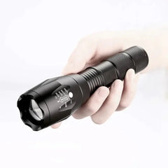 Super-Bright 90000LM LED Tactical Flashlight 5 Modes Zoomable Torch Searchlight Bargain Buzz