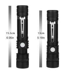 Super Bright 90000LM LED Tactical Flashlight Zoomable With Rechargeable Battery Bargain Buzz