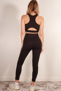 Tank crop top & high waist leggings set Bargain Buzz