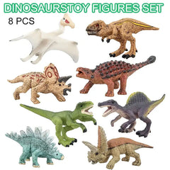 Jumbo Dinosaur Set -Realistic Looking Dinosaur Figures with Play Mat for Dinosaur Lovers-