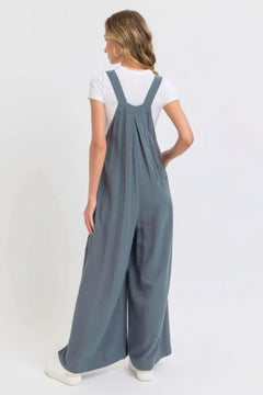 Adjustable Strap Overall Wide Leg Jumpsuit Bargain Buzz