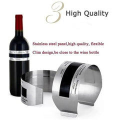 Wine Collar Thermometer - LCD Clip Sensor for Champagne, Beer, & Wine