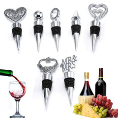 Zinc Alloy Wine Stopper Crystal Wine Champagne Bottle Stopper Vacuum Sealed Wedding Heart Gift Wine Pourer Stopper Dropshipping Bargain Buzz